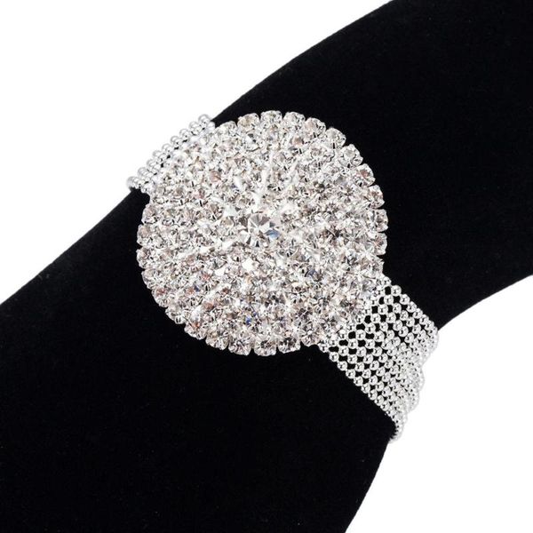 cuff european and american jewelry bracelets crystal ladies rhinestone bracelet, White
cuff european and american jewelry bracelets crystal ladies rhinestone bracelet, White