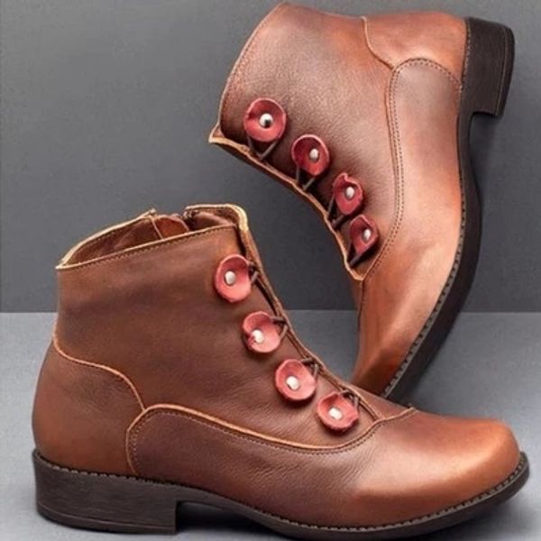 vogue nice autumn winter retro women boots pu leather zip boots zapatos de mujer new warm women button ankle shoes, Black
vogue nice autumn winter retro women boots pu leather zip boots zapatos de mujer new warm women button ankle shoes, Black