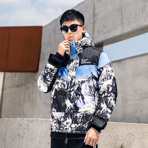 winter jacket men 2019 new thick coats 80% duck down slim hooded snowflake color outwear man, Black
winter jacket men 2019 new thick coats 80% duck down slim hooded snowflake color outwear man, Black