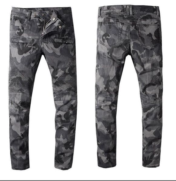 2020 camouflage men jeans runway slim racer biker jeans fashion hiphop skinny for men, Blue
2020 camouflage men jeans runway slim racer biker jeans fashion hiphop skinny for men, Blue
