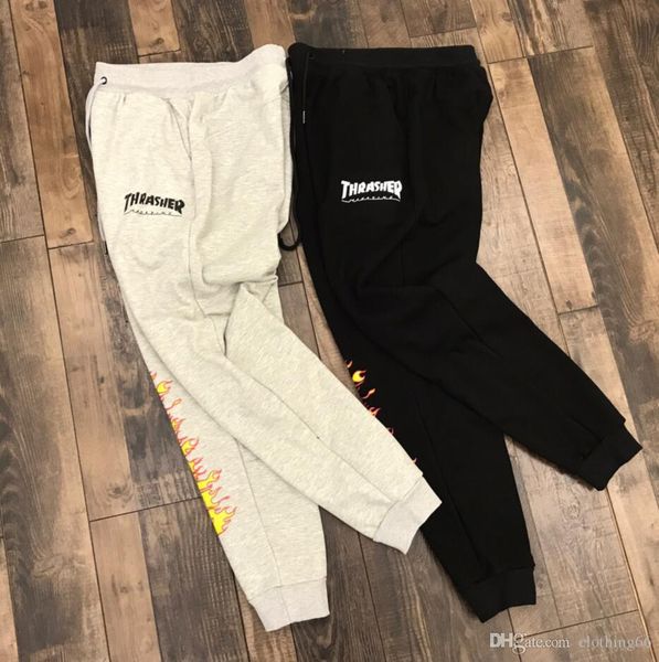 2019 мужские роскошные брюки для бега трусцой новый фирменный шнурок спортивные брюки пламени высокая мода боковая полоса дизайнер бегунов, Black 
2019 мужские роскошные брюки для бега трусцой новый фирменный шнурок спортивные брюки пламени высокая мода боковая полоса дизайнер бегунов, Black