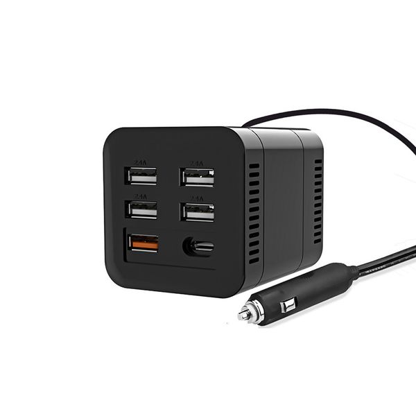aoshike car inverter 12v 24v to 220v auto power inverter voltage converter 4 usb ports car charger
aoshike car inverter 12v 24v to 220v auto power inverter voltage converter 4 usb ports car charger