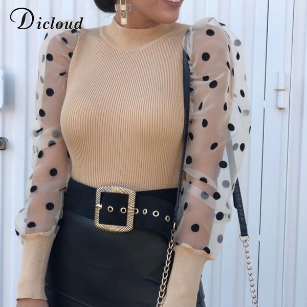 dicloud casual polka dot sweater women turtleneck mesh puff sleeve knitted pullovers autumn winter fashion black jumpers female, White;black
dicloud casual polka dot sweater women turtleneck mesh puff sleeve knitted pullovers autumn winter fashion black jumpers female, White;black
