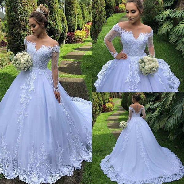 elegant off shoulder ball gown wedding dress 2019 vintage pearls long sleeve princess lace appliqued bridal gown plus size dresses custom, White
elegant off shoulder ball gown wedding dress 2019 vintage pearls long sleeve princess lace appliqued bridal gown plus size dresses custom, White