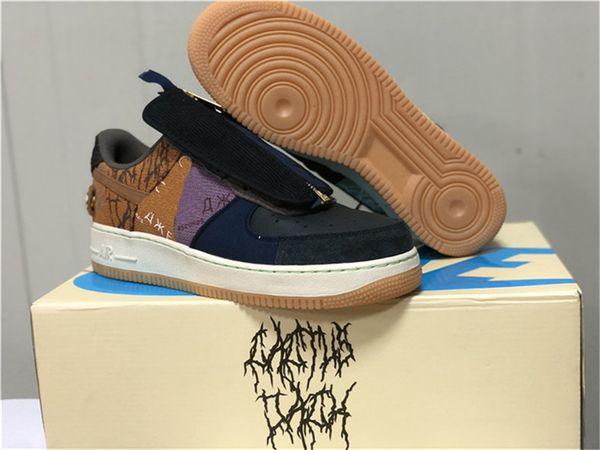 2019 authentic travis scott air 2019force 1 low cactus jack mans womans running shoes sports sneakers cn2405-900 with box, White;red
2019 authentic travis scott air 2019force 1 low cactus jack mans womans running shoes sports sneakers cn2405-900 with box, White;red