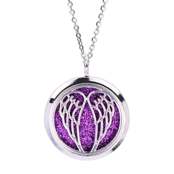 open hollow magnetic love wing locket pendant jewelry aromatherapy perfume fragrance essential oil diffuser locket necklace, Silver
open hollow magnetic love wing locket pendant jewelry aromatherapy perfume fragrance essential oil diffuser locket necklace, Silver