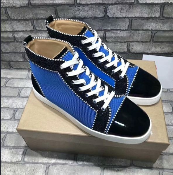 new arrivals couple shoes red bottoms suede low- shoes fashion men red bottom sneakers lace up casual shoes ing, Black
new arrivals couple shoes red bottoms suede low- shoes fashion men red bottom sneakers lace up casual shoes ing, Black