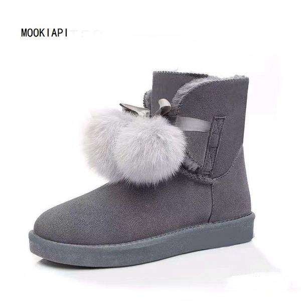 china's latest high-quality snow boots in 2019, real cowhide, artificial wool, new women's shoes with balls, 8 colors, Black
china's latest high-quality snow boots in 2019, real cowhide, artificial wool, new women's shoes with balls, 8 colors, Black