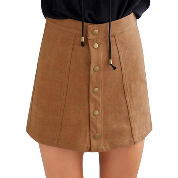 laamei 2019 spring women skirts a-line mini skirt with buttons femme vintage harajuku suede split skirts jupe femme faldas mujer, Black
laamei 2019 spring women skirts a-line mini skirt with buttons femme vintage harajuku suede split skirts jupe femme faldas mujer, Black