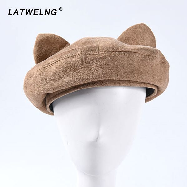 2020 new cute ear beret suede caps solid students cap hair accessories pink and black cap flat hats cat 5 colors wholesale, Blue;gray
2020 new cute ear beret suede caps solid students cap hair accessories pink and black cap flat hats cat 5 colors wholesale, Blue;gray