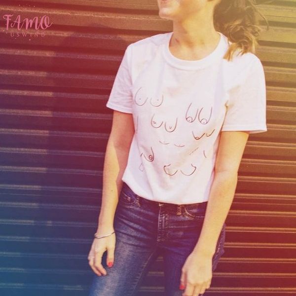 plus size brilliant breasts feminist t shirt boob positive girl power positivity breastfeeding funny graphic tees grunge tumblr, White
plus size brilliant breasts feminist t shirt boob positive girl power positivity breastfeeding funny graphic tees grunge tumblr, White
