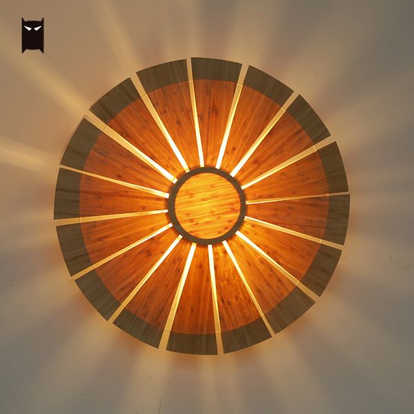 handmade natural bamboo round flower wall lamp fixture asian rustic country art deco sconce lighting design staircase e27 bulb
handmade natural bamboo round flower wall lamp fixture asian rustic country art deco sconce lighting design staircase e27 bulb