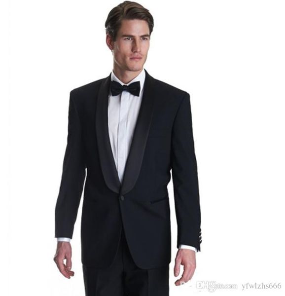 shawl lapel wedding tuxedos slim fit suits for men groomsmen suit two pieces prom formal suits (jacket+pants+tie) 289, Black;gray
shawl lapel wedding tuxedos slim fit suits for men groomsmen suit two pieces prom formal suits (jacket+pants+tie) 289, Black;gray