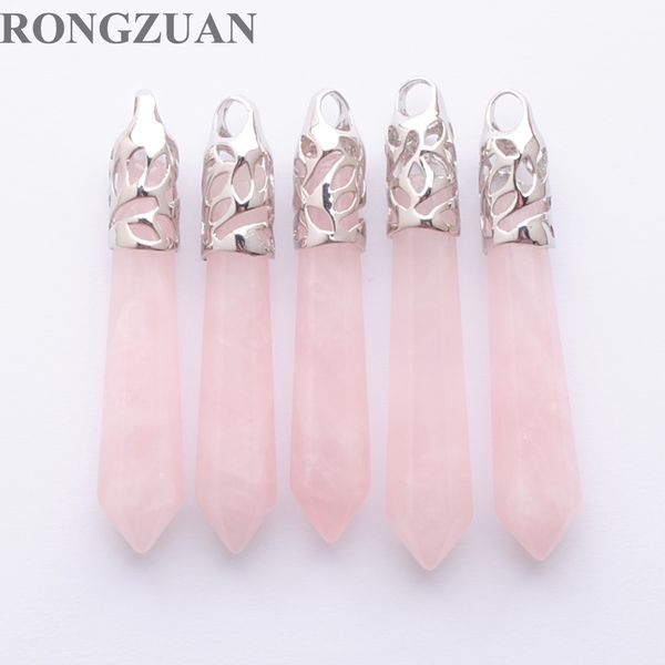 pretty natural rose quartz gemstone long pendulum charm stones dangle pendants silver plated fashion jewelry fit necklace dn3002
pretty natural rose quartz gemstone long pendulum charm stones dangle pendants silver plated fashion jewelry fit necklace dn3002