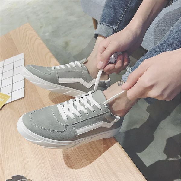 2018 spring new style men's shoes shoes sports students men korean-style sports casual flat lace-up fashion, Black
2018 spring new style men's shoes shoes sports students men korean-style sports casual flat lace-up fashion, Black