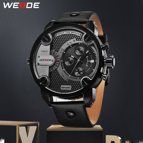 weide quartz analog leather strap watch sports relogio masculino clock orologio uomo zegarki men relojes, Slivery;brown
weide quartz analog leather strap watch sports relogio masculino clock orologio uomo zegarki men relojes, Slivery;brown