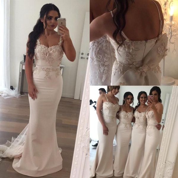 modern african mermaid bridesmaid dresses 2020 spaghetti strap appliques with bow belt long wedding guest gowns bm0612
modern african mermaid bridesmaid dresses 2020 spaghetti strap appliques with bow belt long wedding guest gowns bm0612