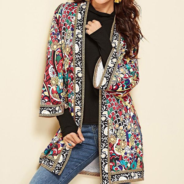 chic floral print cardigan casual vocation long sleeve coat fashion v-neck spring autumn cardigan outfit long loose jacket, White;black
chic floral print cardigan casual vocation long sleeve coat fashion v-neck spring autumn cardigan outfit long loose jacket, White;black