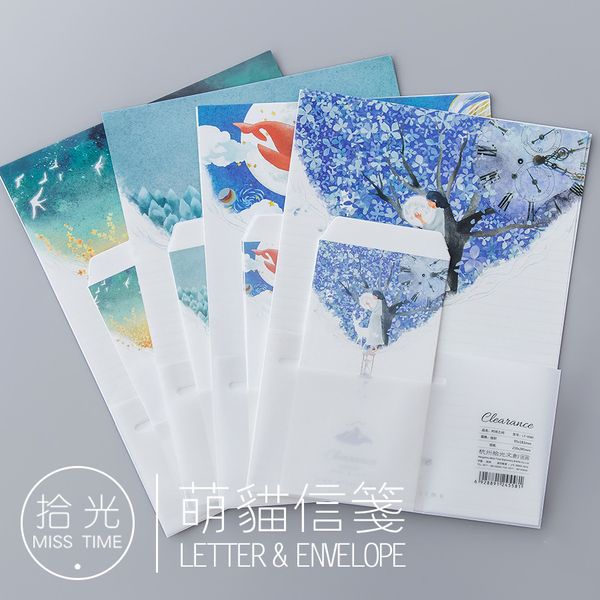 9pcs/set 3 envelopes + 6 writting paper beautiful nature series envelope for gift korean stationery
9pcs/set 3 envelopes + 6 writting paper beautiful nature series envelope for gift korean stationery