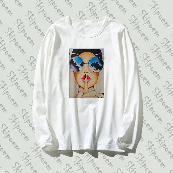 new long sleeve t shirt fashion nordic cartoon girl art funny artwork style print cotton tee casual o neck streetwear, White
new long sleeve t shirt fashion nordic cartoon girl art funny artwork style print cotton tee casual o neck streetwear, White