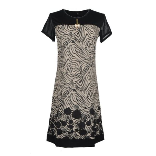 often fashion korea women's short sleeve above knee length loose dresses, Black;gray
often fashion korea women's short sleeve above knee length loose dresses, Black;gray