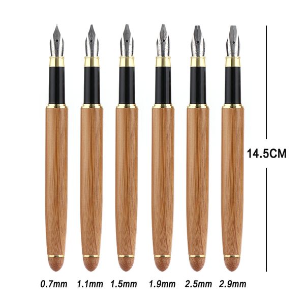 1pc bamboo calligraphy art fountain pen broad stub chisel-pointed nib 0.7mm-2.9mm writing tool
1pc bamboo calligraphy art fountain pen broad stub chisel-pointed nib 0.7mm-2.9mm writing tool
