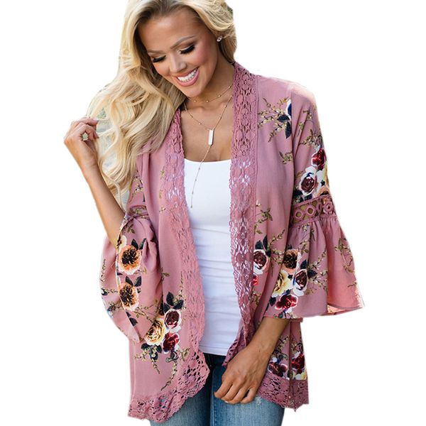 women blouses for women new fashion women blouse kimono cardigan print lace shirt plus size female ladies clothes drop shipping, White
women blouses for women new fashion women blouse kimono cardigan print lace shirt plus size female ladies clothes drop shipping, White