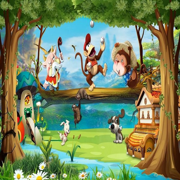 custom large mural 3d wallpaper fairy tale cartoon animal world forest monkey bedroom mural tv back wall decor deep 5d embossed
custom large mural 3d wallpaper fairy tale cartoon animal world forest monkey bedroom mural tv back wall decor deep 5d embossed