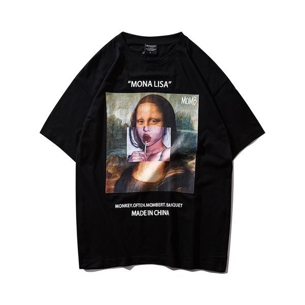 new summer mona lisa shirt hip hop short sleeve streetwear high street harajuku style tees cotton breathable shirt vip link, White;black
new summer mona lisa shirt hip hop short sleeve streetwear high street harajuku style tees cotton breathable shirt vip link, White;black