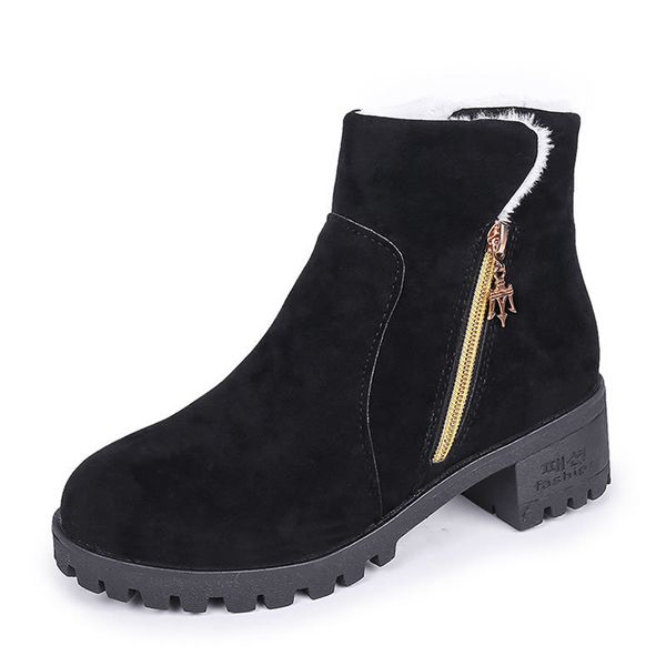 women warm boots nice autumn and winter tide zipper boots women shoes winter female warm botas mujer shoes, Black
women warm boots nice autumn and winter tide zipper boots women shoes winter female warm botas mujer shoes, Black