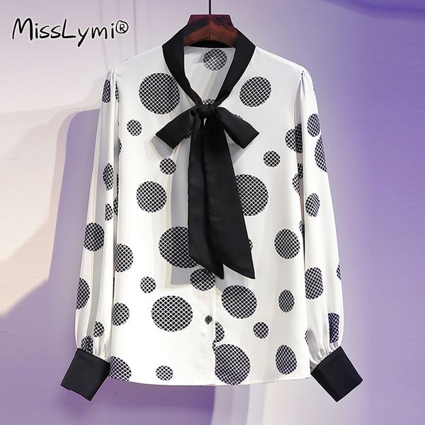 women's blouses & shirts xl-5xl plus size women polka dot chiffon blouse autumn 2021 elegant bow collar long sleeve loose casual ladies, White
women's blouses & shirts xl-5xl plus size women polka dot chiffon blouse autumn 2021 elegant bow collar long sleeve loose casual ladies, White