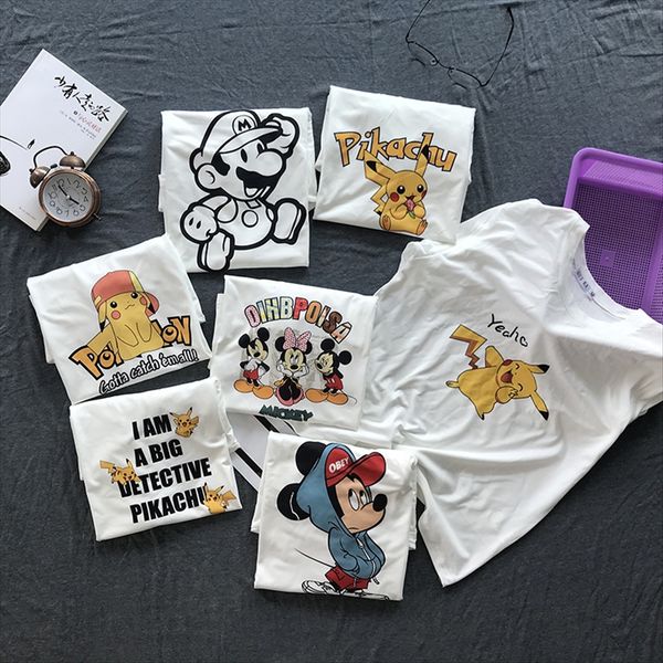 cotton short-sleeved t-shirt sweet cartoon printed summer cottonwomen's short-sleeved t-shirt sweet cartoon printed summer women's, White
cotton short-sleeved t-shirt sweet cartoon printed summer cottonwomen's short-sleeved t-shirt sweet cartoon printed summer women's, White