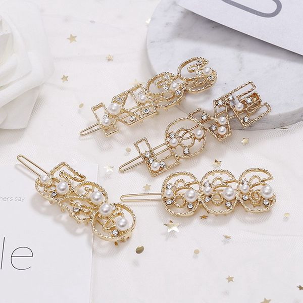 new fashion imitiation pearls letter hair clips for women hairpins barrettes accessories, Golden;white
new fashion imitiation pearls letter hair clips for women hairpins barrettes accessories, Golden;white