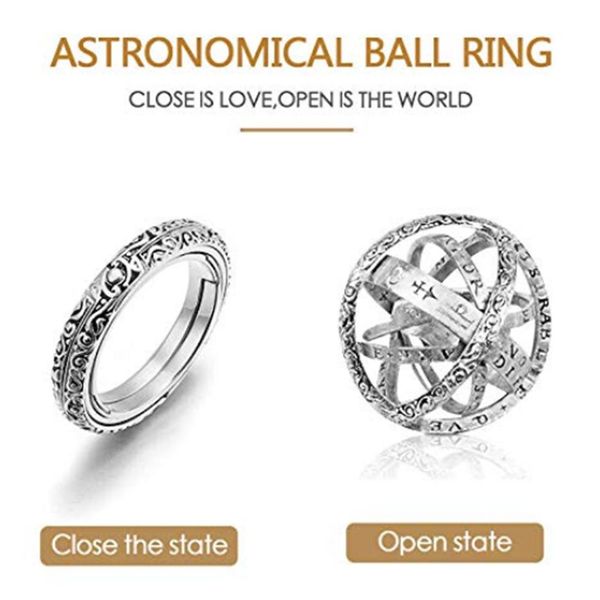 folding ring folded into astronomical ball ring luxury hand-carved copper close love open the world is the gift for lovers
folding ring folded into astronomical ball ring luxury hand-carved copper close love open the world is the gift for lovers