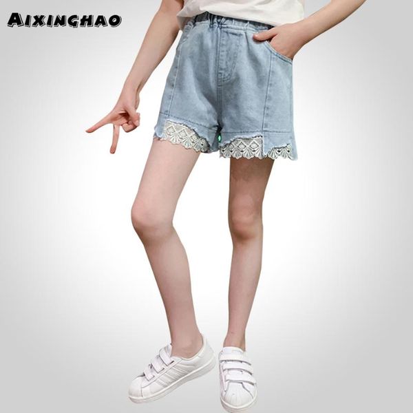 jeans summer for girl lace kids short girls patchwork children solid color clothes, Blue
jeans summer for girl lace kids short girls patchwork children solid color clothes, Blue