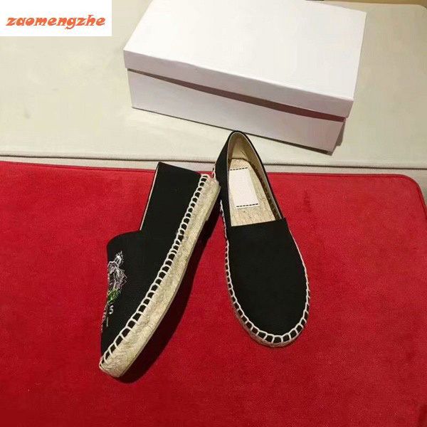 new salecouple shoes with tiger head single shoes embroidered straw shoes, Black
new salecouple shoes with tiger head single shoes embroidered straw shoes, Black