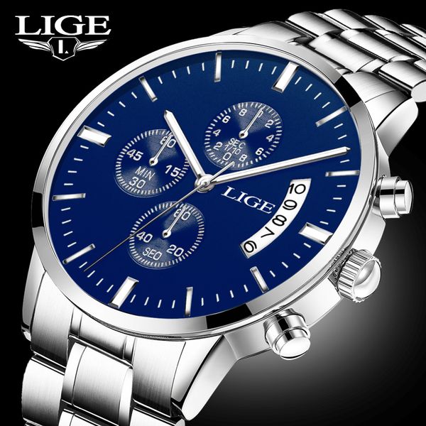 lige mens watches men fashion business quartz watch man satch waterproof sport clock relogio masculino+box, Slivery;brown
lige mens watches men fashion business quartz watch man satch waterproof sport clock relogio masculino+box, Slivery;brown