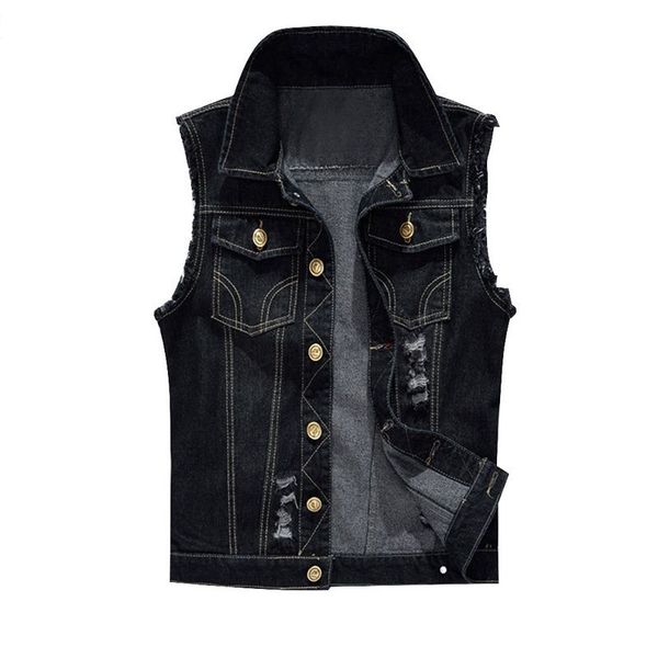 mjartoria new spring autumn vintage design men's denim vest male black sleeveless jackets men hole jeans brand waistcoat casual, Black;brown
mjartoria new spring autumn vintage design men's denim vest male black sleeveless jackets men hole jeans brand waistcoat casual, Black;brown