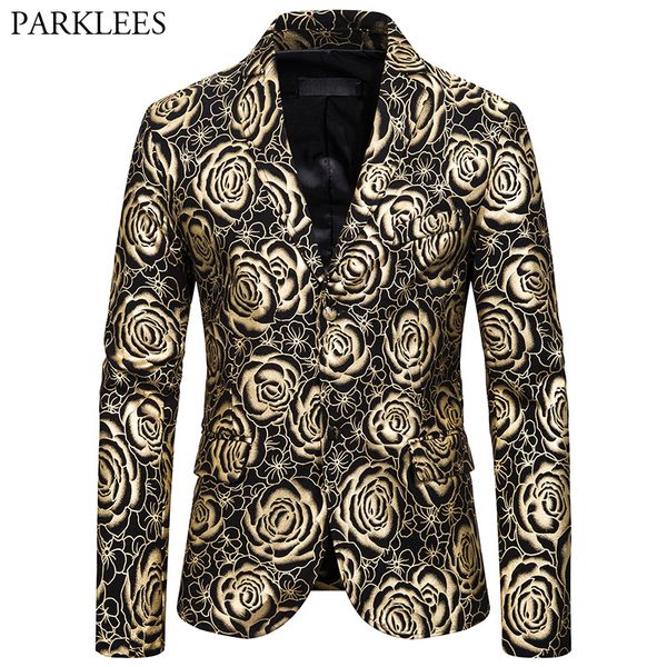 rose floral bronzing mens blazers jacket wedding dress 2019 men suit jackets nightclub dj dance blazer men casual clothing, White;black
rose floral bronzing mens blazers jacket wedding dress 2019 men suit jackets nightclub dj dance blazer men casual clothing, White;black