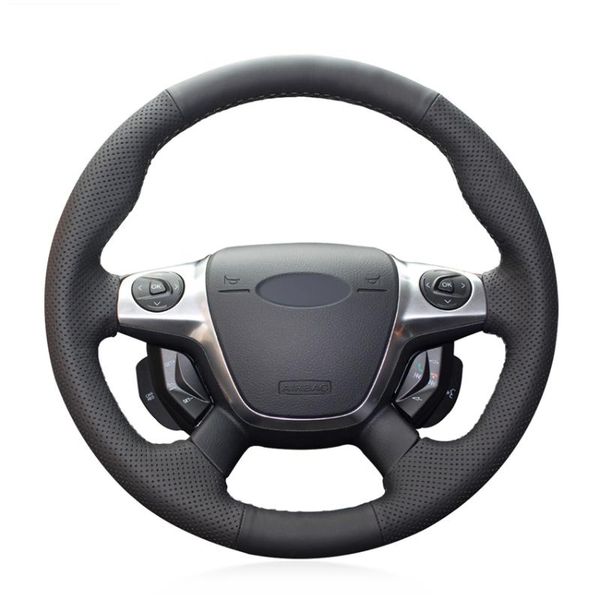 hand sew black genuine leather car steering wheel cover for focus 3 2012-2014 kuga escape 2013-2016 c-max 2011-2018
hand sew black genuine leather car steering wheel cover for focus 3 2012-2014 kuga escape 2013-2016 c-max 2011-2018