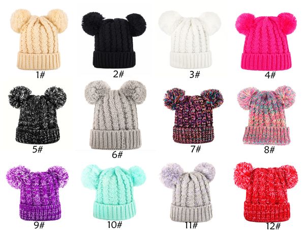 colorful kid knit beanies hat girls soft double balls winter warm crochet hat outdoor baby pompom ski caps, Yellow
colorful kid knit beanies hat girls soft double balls winter warm crochet hat outdoor baby pompom ski caps, Yellow