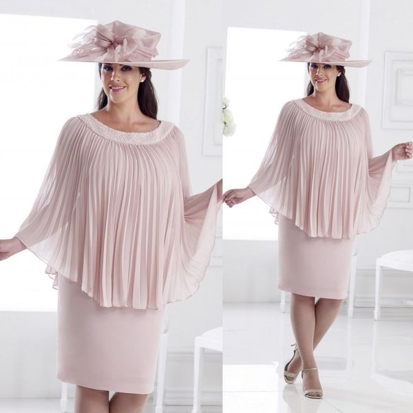chic pink 2019 mother of the bride dresses jewel neck beaded knee length wedding guest dress plus size formal evening gown, Black;red
chic pink 2019 mother of the bride dresses jewel neck beaded knee length wedding guest dress plus size formal evening gown, Black;red