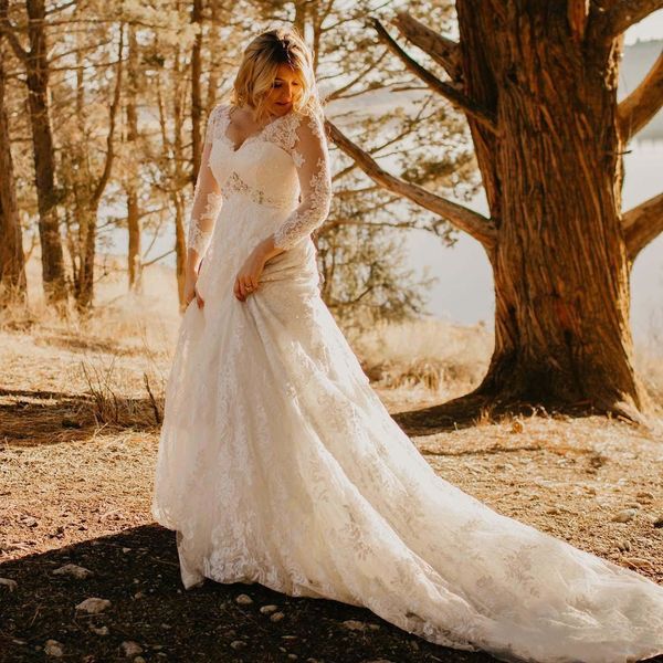 plus size lace country wedding dresses 2021 new court train beaded v-neck 3/4 long seeve a-line bridal gowns vestido de novia w202, White
plus size lace country wedding dresses 2021 new court train beaded v-neck 3/4 long seeve a-line bridal gowns vestido de novia w202, White