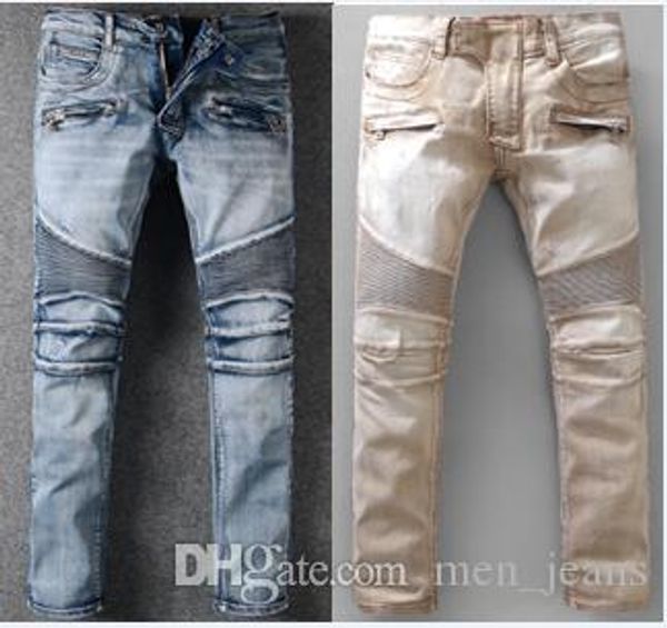 fashion designer apparel mens clothing jeans splicing denim zipper trim for self-cultivation mens jeans pants ing, Blue
fashion designer apparel mens clothing jeans splicing denim zipper trim for self-cultivation mens jeans pants ing, Blue