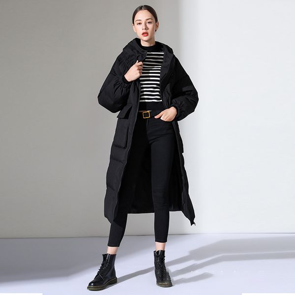 down jackets woman overlength fund back season 2019 overknee thickening easy black work clothes overcoat 
down jackets woman overlength fund back season 2019 overknee thickening easy black work clothes overcoat
