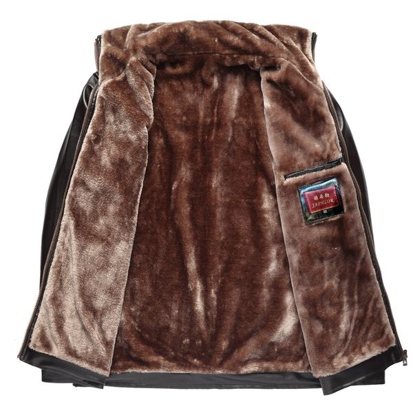 2018 new style fur business stand collar casual leather coat men zipper pu leather, Black
2018 new style fur business stand collar casual leather coat men zipper pu leather, Black