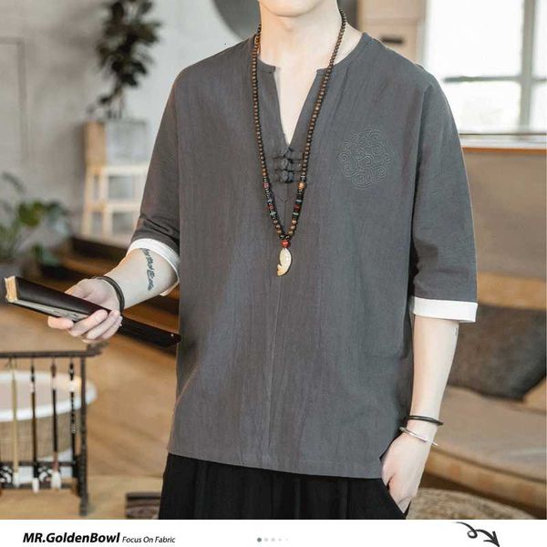 mrgoldenbowl store 2020 men's summer cotton linen t shirts male solid vintage clothing chinese style tees men v-neck t-shirts, White;black
mrgoldenbowl store 2020 men's summer cotton linen t shirts male solid vintage clothing chinese style tees men v-neck t-shirts, White;black