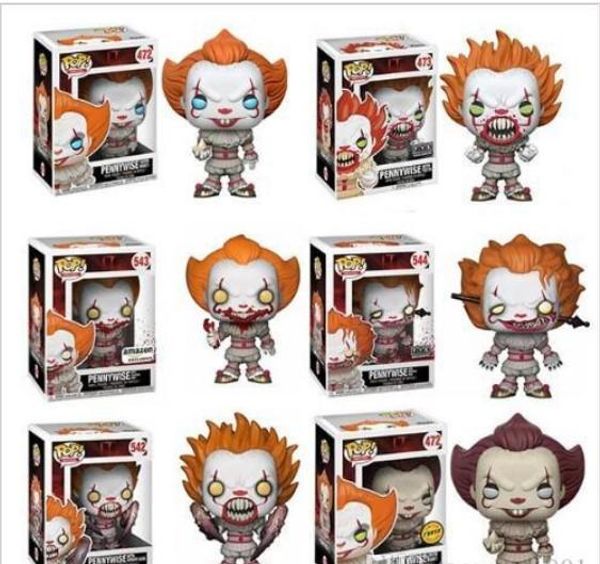 lxh funko pop it pennywise chase 472# 473# action figure collectible model toy with box for children birthday gift 1pcs
lxh funko pop it pennywise chase 472# 473# action figure collectible model toy with box for children birthday gift 1pcs