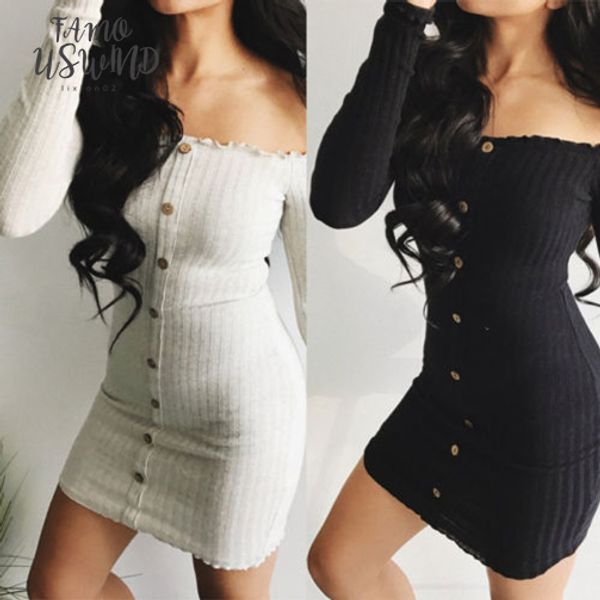 new arrival winter spring straight casual dress women long sleeve off shoulder cocktail party club bodycon dress, Black;gray
new arrival winter spring straight casual dress women long sleeve off shoulder cocktail party club bodycon dress, Black;gray