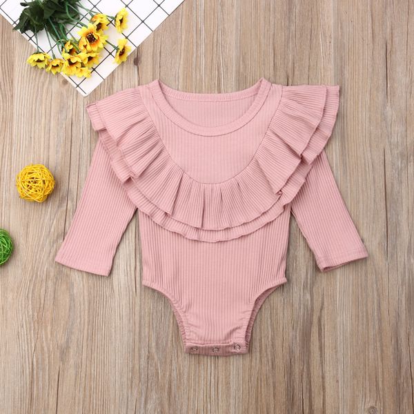 2019 baby spring autumn clothing newborn baby girl boys ribbed solid bodysuit long sleeve jumpsuit playsuit outfit clothes 0-24m, White
2019 baby spring autumn clothing newborn baby girl boys ribbed solid bodysuit long sleeve jumpsuit playsuit outfit clothes 0-24m, White